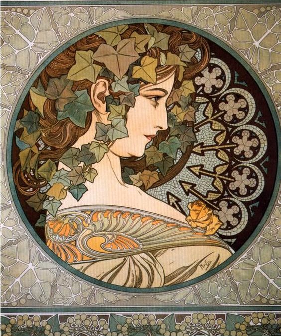 Le lierre – Alphonse Mucha